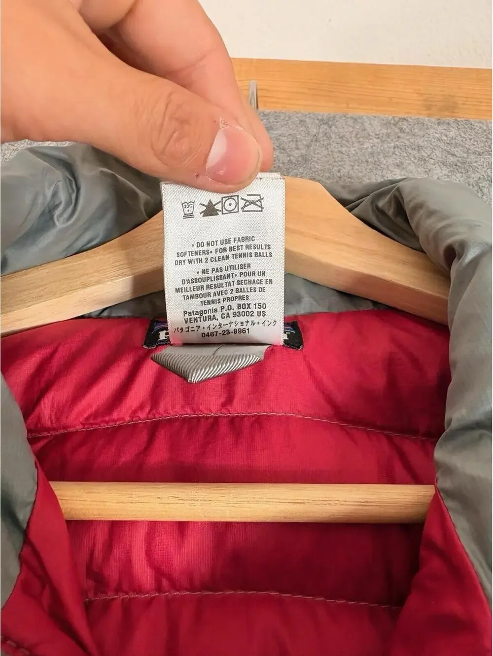 Patagonia Down Sweater Jacket Womens M Gray Quilted Down Fill Full Zip Hiking - Picture 4 of 7